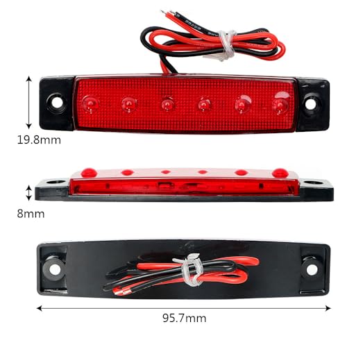 Sea 4pcs LED Lange Strip zijlichten Waterdichte boot navigatie Gate en stuurboord verlichting Auto Truck zijlicht Auto Accessoires 5