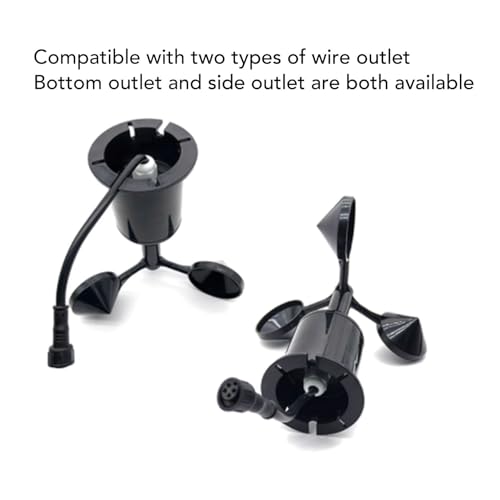 Windsnelheid Sensor, Windsnelheid Sensor met 0,8m Kabel 3-blad hoge nauwkeurigheid Anemeter Sensor Windsnelheid Sensor DC 5V voor Weerstation 3