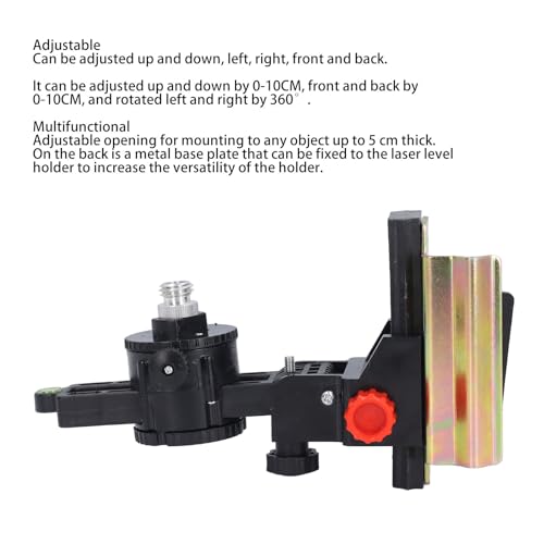 Fine Tuning Bracket Level Tool Adapter, Telescopische Pole Cradle Head Leveling Tool Multifunctioneel 360 graden Rotatie Telescopische Pole Cradle Head 4