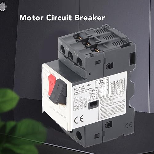 Motorstroomonderbreker AC690V Overschrijding Kortsluitbeheer Motorveiligheidschakelaar Eenvoudige installatie (GV2-ME10C 4-6,3A)