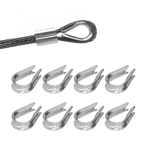 Verpakking van 50 draadkabelkokers Roestvrij staal Vingers Rigging Sailing Stocking M2 (2mm) (M3 (3mm)) 5