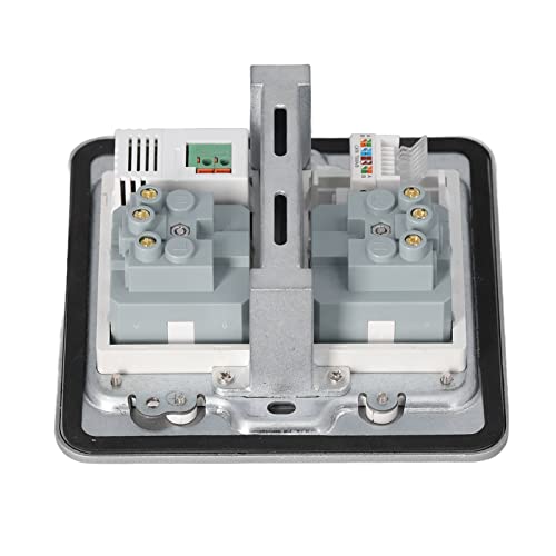 2 Power Outlets Verborgen Power Outlet Multifunctioneel Ingebouwde Socket met deksel IP40 Waterdichte vloer Socket (zilvergrijs) 5