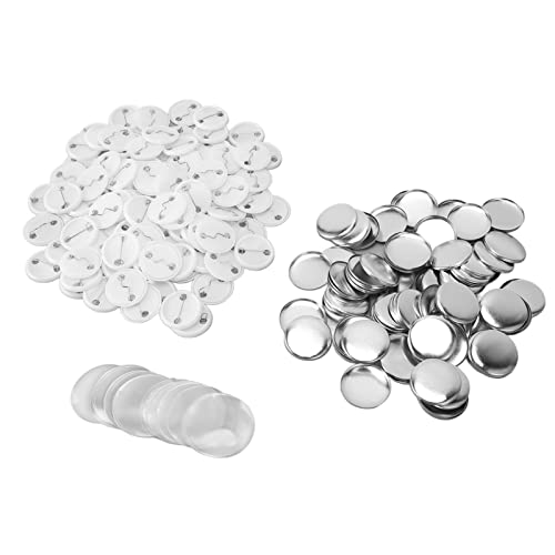 100 set doe-het-zelf Pinbadges Deel ronde vorm metaal terug Pin Badge Brooch voor ambachten maken Badge Maker Machine (32MM)