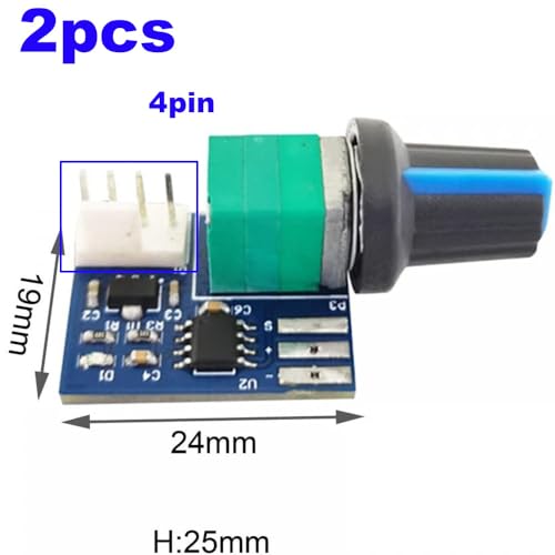 PWM Fan Speed Controller, DC 0-12V 4-Wire PC CPU Fan Speed Controller Controller Switch voor PC Case