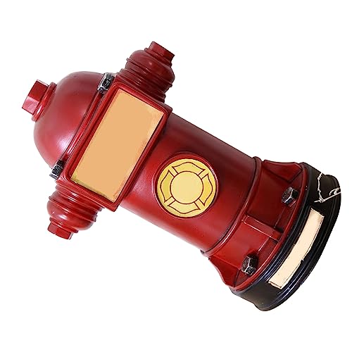 Vuurhydrant Piggy Bank, Grote capaciteit Anti-Wear Decoratieve munt opslag doos voor woonkamer (rood)