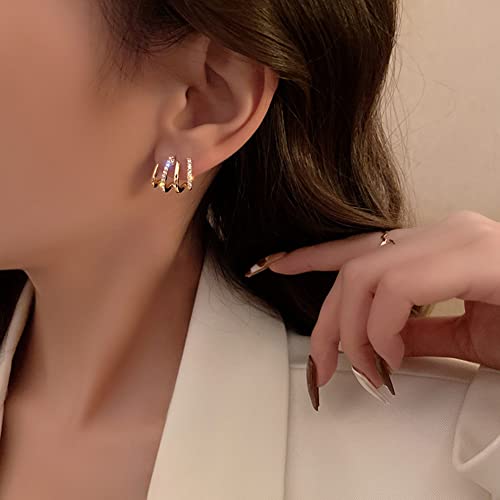 1 Paar 925 Sterling Zilveren Oorbellen met vier klauwen voor vrouwen en meisjes, Sparkling Crystal Oorbellen, Diamond Dames oorbellen, sieraden voor moederdag, Valentijnsdag, bruiloft 3