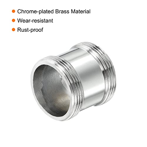 M22*1.0 Male to M22*1.0 Man Thread Faucet Adapter, Chrome Plated Aerator Connector Past voor Tuinslang Water Filter Pijp, Zilver 4