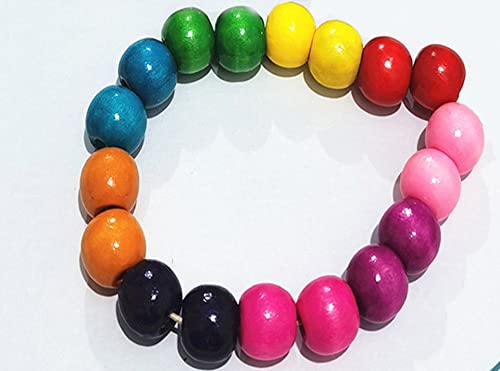 Natural Cream Ronde houten kralen voor String Houten Ambacht Kralen voor DIY Handgemaakte Macrame Decoratie Accessoires sieraden armband ketting ambacht 7 x 8 mm 5