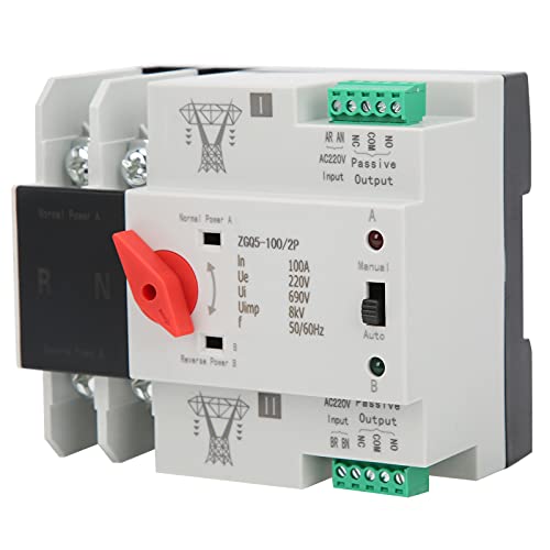 Dual Power Automatic Inverter Continuous 2 Way Controller ZGQ5-100/2P 220V elektrische selectieschakelaars
