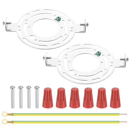 Universele montagekit voor lamp 130mm (5,12 inch), 2 sets Ronde Plafondplaat met verlichte kruisstang met schroef voor wandlamp, hanglamp
