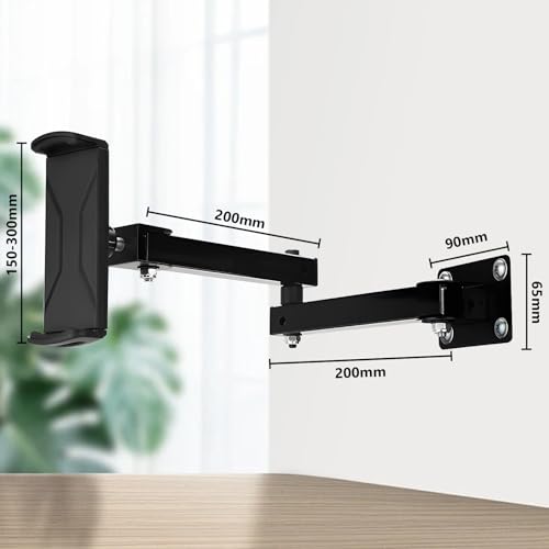 Tabletwandhouder, 360° roterende telefoonhouder, armhaakje, 10-45 cm Uitschuifbare verstelbare tablethouder voor 4-13 inch apparaten, telefoons en tabletten 5