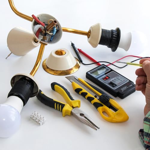 M10 draad 1.18 Inch Lamp Kabel Kit met slot Noten Wasmachines Assortiment Hardware voor Chandelier Plafond licht DIY Gegalvaniseerd 5