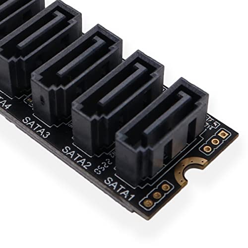 M2 NGFF NVME M-Key PCI Express naar SATA 3.0 6Gbps 6Gbps adapter converter harde schijf extensiekaart 5