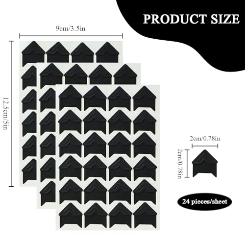 432 stuks Photo Corners Zelfklevende, Photo Corner Stickers Scrapbook Photo Corner Stickers Photo Mounting Corners Stickers Photo Border Corner Stickers voor fotoalbum dagboek DIY Ambachten