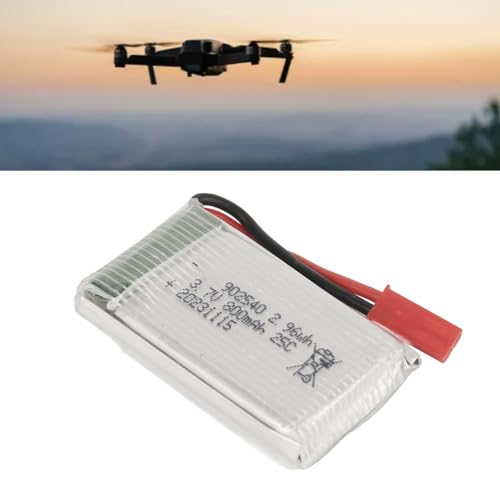 RC Drone Batterij, 3.7V 800MAh LiPo Batterij Oplaadbare Drone Lithium Batterij met JST Red Plug voor Cheerson CX 30 voor Skytech M68 5