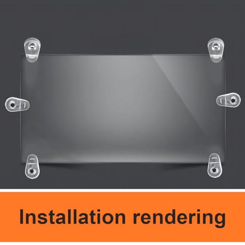 40 st Plastic Glazen Panel Clips, Glazen Cabinet Clips, Bevestiging Clips voor het bevestigen van glazen Cabinet Deuren, Geschikt voor 3-4mm Dik glas 5