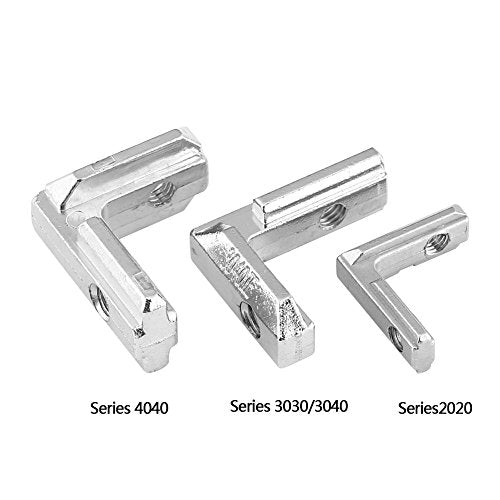 10 stuks T Munt Ondersteuning Heavy Duty L-Forme en Aluminium Profilé Intérieur Coin ondersteunt Conneteur en Acier au Carbone Ondersteunt Renfort Brace(EU 4040) 4