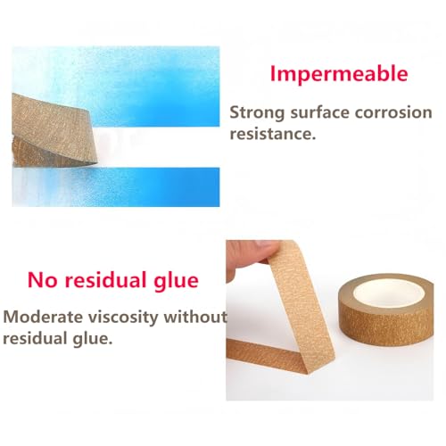 Deklint 2 Rolls 10 mm x 50 m voor schilderen, ambachten en ambachten, lichtgroen en bruin 3