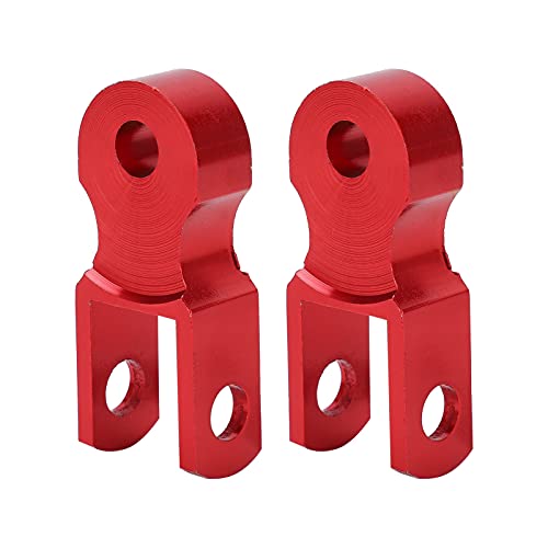 2Pcs Shock Absorber Riser, M10 Rear Shock Absorber Height Extension Riser, Aluminium Shock Absorber Height Extender voor motorfiets(rood)
