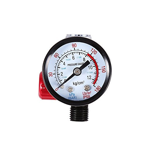 Universal Spray Gun Air Regulator, BSP 1/4''' Automatische Luchtregeling met drukmeter en Membrane Control voor Spray Guns en Pnuematic Tools Pneumatische Gereedschappen
