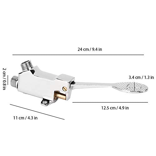 Faucet Pedaal, Badkamer Basin Faucet Set Geneeskunde Laboratorium Voet Pedaal Aanrecht Water Faucet Accessoire, Hydraulische controle, 1 Inch, Aanrecht, Pedalen 5