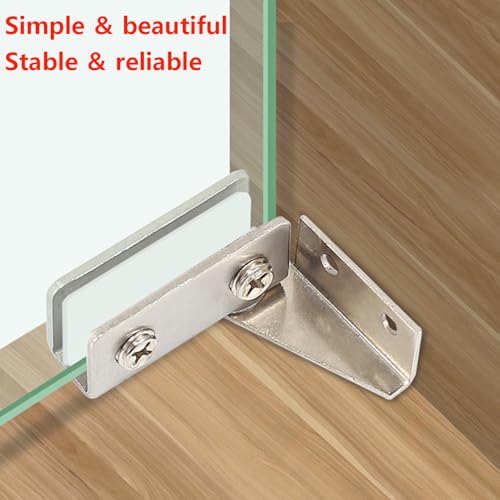 1 set glazen deur scharnieren, dubbele deur scharnieren voor glas met een dikte van 5-8 mm 3
