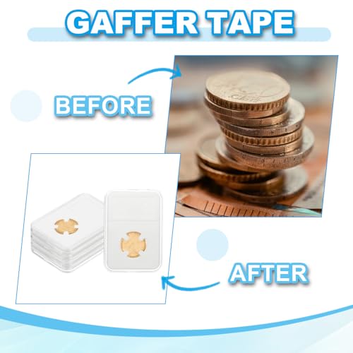 26mm Coin Lab Display Holder, 10 stuks Plastic Clear Vier Tip Plastic munt Opbergbox voor munten Verzamelaars voor opslag en organisatie 5