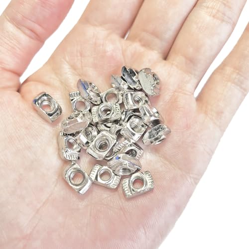 25 st T-Nuts M4 T Nuts, Carbon Steel T-Back Nut, T Nut, Slide Nut, Hammer Head Nuts voor aluminium profiel, M4 x 10 x 6mm 5