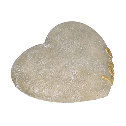 Pet Memorial, Heart Shaped Garden Memorial Stone Tombstone Resin Hondenkat grafsteen voor gazon backyard(Rock Color) 3