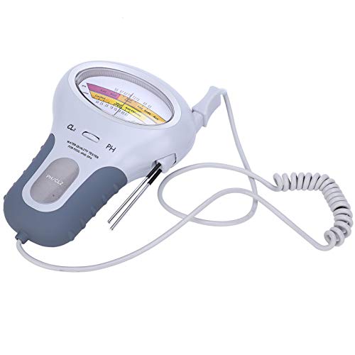 AUTO CL2 Chloor- en pH-tester met sonde - Waterkwaliteitsanalyser en elektronische CL-tester voor zwembad met vulaccessoires 3