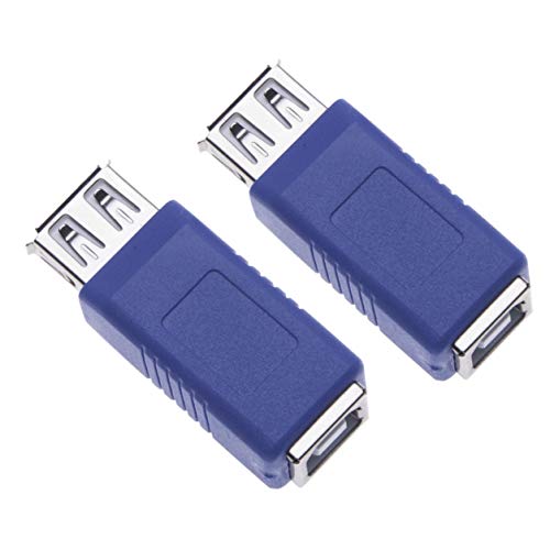 2Pcs USB 2.0 Vrouw naar USB Type B Vrouwelijke Adapter USB Vrouw naar Vrouwelijke Printer Changer Koppelen Connector Korte Extension Converter Adapter voor Computers, Laptops, Harde schijven (2PCS)