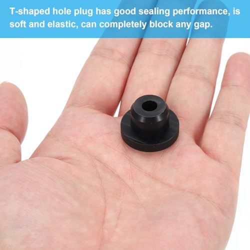 16mm diameter Rubber gat plugs, 16st Siliconen Rubber ronde gat stopper voor 15mm gat, zwart 4