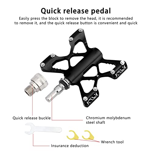 1 Paar fietspedalen met Quick Release Aluminium fietslager Pedalen Fietspedalen voor Racing Mountain vouwfietsen 5