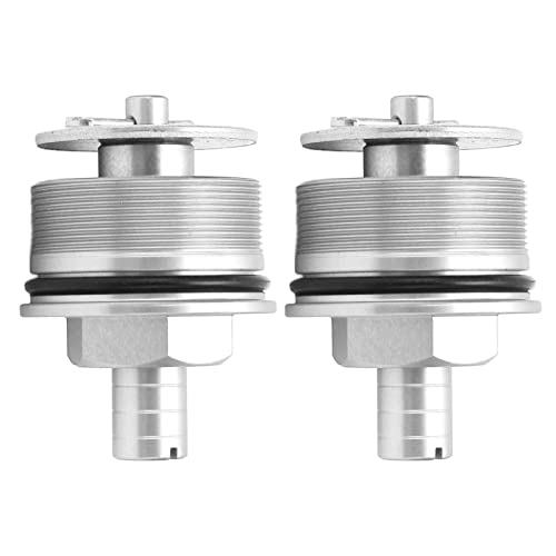 2 st Voorlaadvorkdop, 2 st Voorlaadvorkdop Metal Shock Absorber Richters Tube Bolts Hoesdeksel voor CB400 (Zilver)