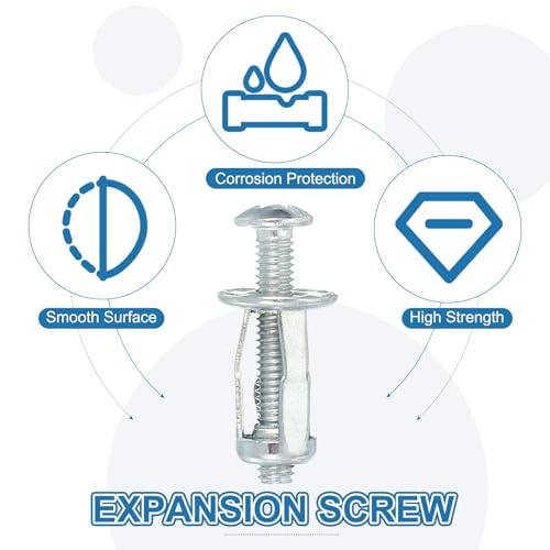 Uitbreiding Schroefmoeren M4 x 25 mm, 10 stuks Jack Groove Petal Shape Rivets Mortise Noten Bevestigingselementen met schroeven Bevestiging voor holle wand dun 3