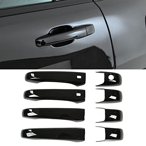 Buitendeur handvat Covers, Glossy Black Vervanging voor Grand Cherokee WK2 WL 2011-2022 Deurdeksel van de auto buitendeur 4