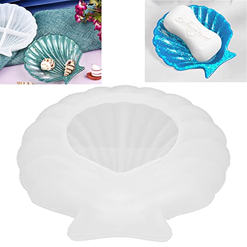 Shell Jewelry Tray Mold Seashell Siliconen Opbergplaat Vorm, DIY Tray Silicone mal Seashell Siliconen opslagplaat Vorm Eenvoudig te verwijderen voor DIY ambachten Home Decoratie Ring Trin