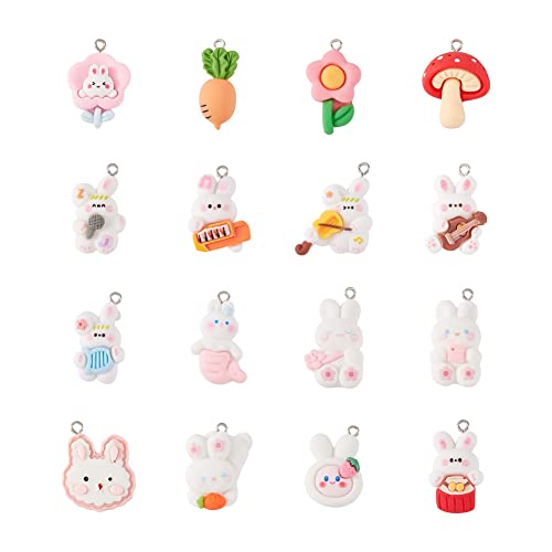 Hars Charms Imitatie Cupcake Dessert Hangers voor sieraden maken