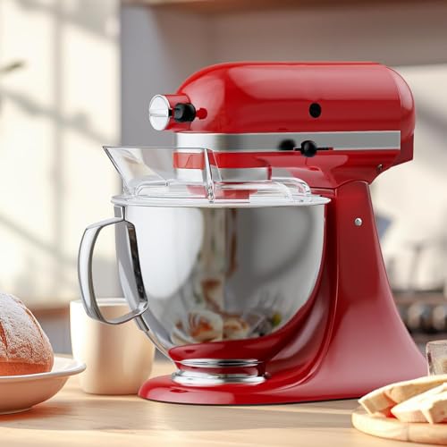 Mudguard, Splash Guard voor keukenhulpmixers Accessoires Transparant Veilige Fit Splash Guard Perfect voor Keukenaid Stainless Steel Bowl (Assorted Colours) 3