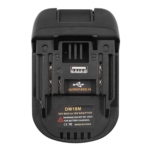 DM18M Batterijadapter voor Makita Power Tools - Omvormer voor 20V of Milwaukee M18 Lithium-Ion Batterij naar Makita 18V Batterij