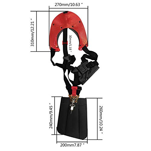 Comfort Gewatteerde riem schouderband Trimmer schouderband voor Trimmers borstelmaaiers Strimmer Harness Garden Brush Cutter Lawn Maaier Nylon Gordel geschikt voor borstelsnijder trimmen