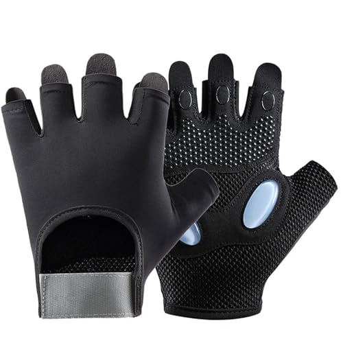 Fitnesshandschoenen voor gewichtheffen, Fitnesshandschoenen voor mannen en vrouwen, ademende antislip Siliconen Trainingshandschoenen met padding voor bodybuilding, Crossfit, Fietsen