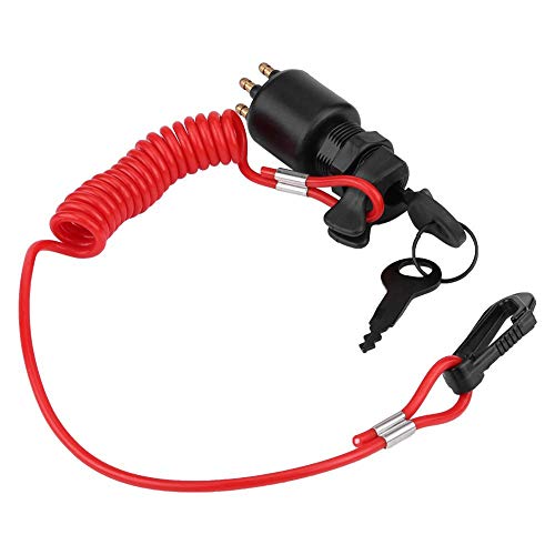 Kabel-ontstekingssleutel, contactschakelaar met sleutel, contactschakelaar en veiligheidslijn, vervanging voor Evinrude Boat 5005801 vervangende ontstekingssleutel 3