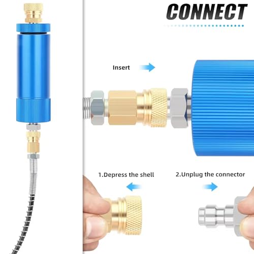 Luchtcompressor, filter, vochtval, olie, waterafscheider, regulator met interne en externe draad 4