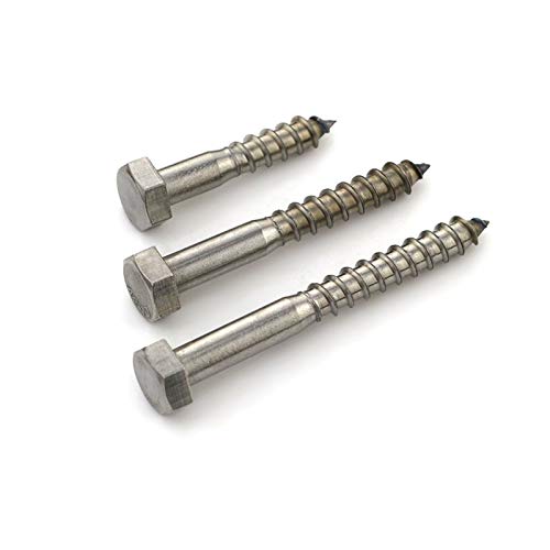 Zeshoek Extern Hoofd Coach Schroef - Roestvrij staal 4