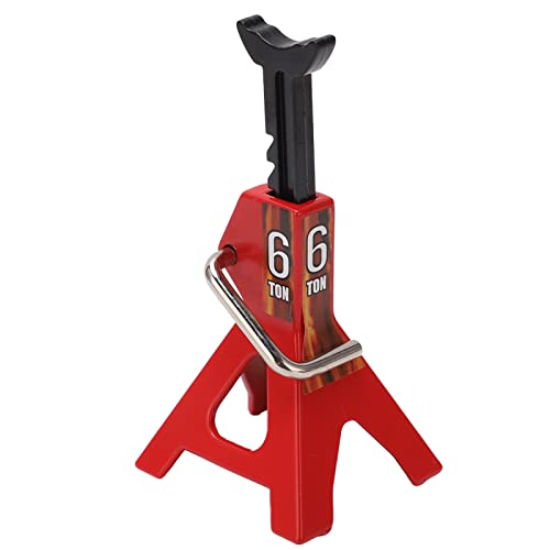 RC Jack Stand - Mini Lifting Jack voor SCX10 D90 1/10 RC Cars, Verstelbare hoogte zoals Simulatie Deco Accessoires in Premium Steel Material (Red) 5