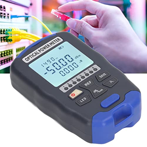 Fiber Optic Power Meter, Portable Fiber Optic Power Meter 50Km optische kabeltester optische VFL visuele foutzoeker), EMF-meters (AUA DC50(-50~+26dBm))