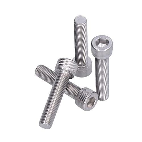 4 st M10 Hex Bolt Socket Cap Head Hex Socket Bolt A2 Roestvrij staal 1,25mm Fijne pitch Machine bevestigingsapparaat hardware(M10*45)