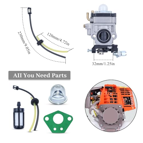 Carburator Kit voor Scooter, 43 cc, 47 cc, 49 cc, 50 cc, 2-takt, 15 mm, carburateur vervanging