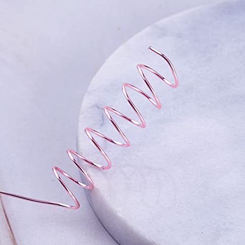0,8mm Corrosiebestendig koperdraad 8 meter, Buigbare metalen kabels Rose Gold voor sieraden inpakken, Kralen Sculptuur ambachten 3